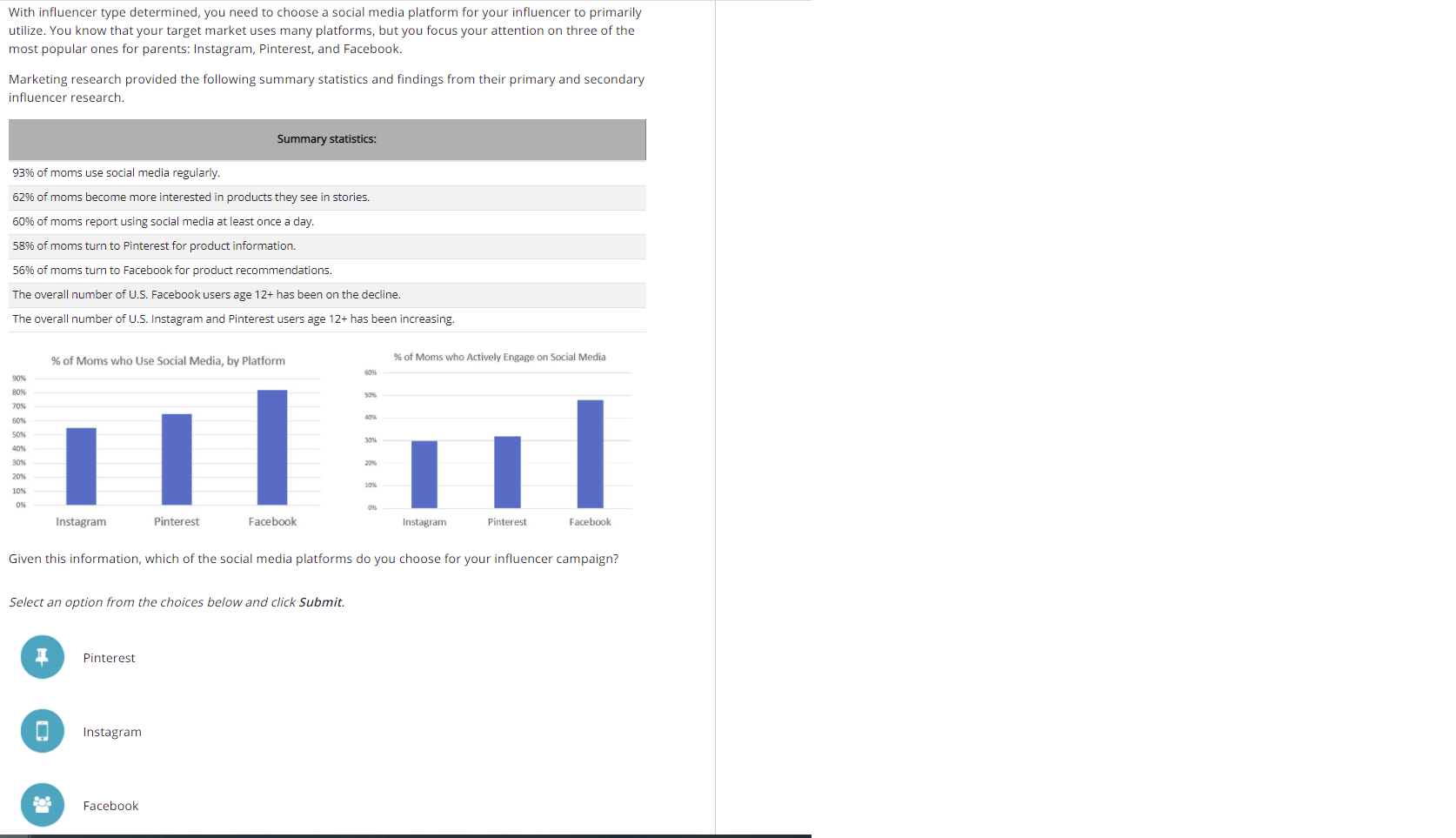 With influencer type determined, you need to