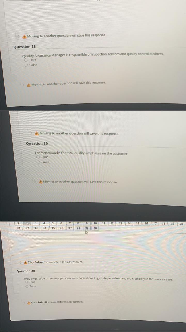 A Moving to another question will save this