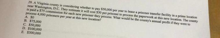 29. A Virginia county is considering whether to