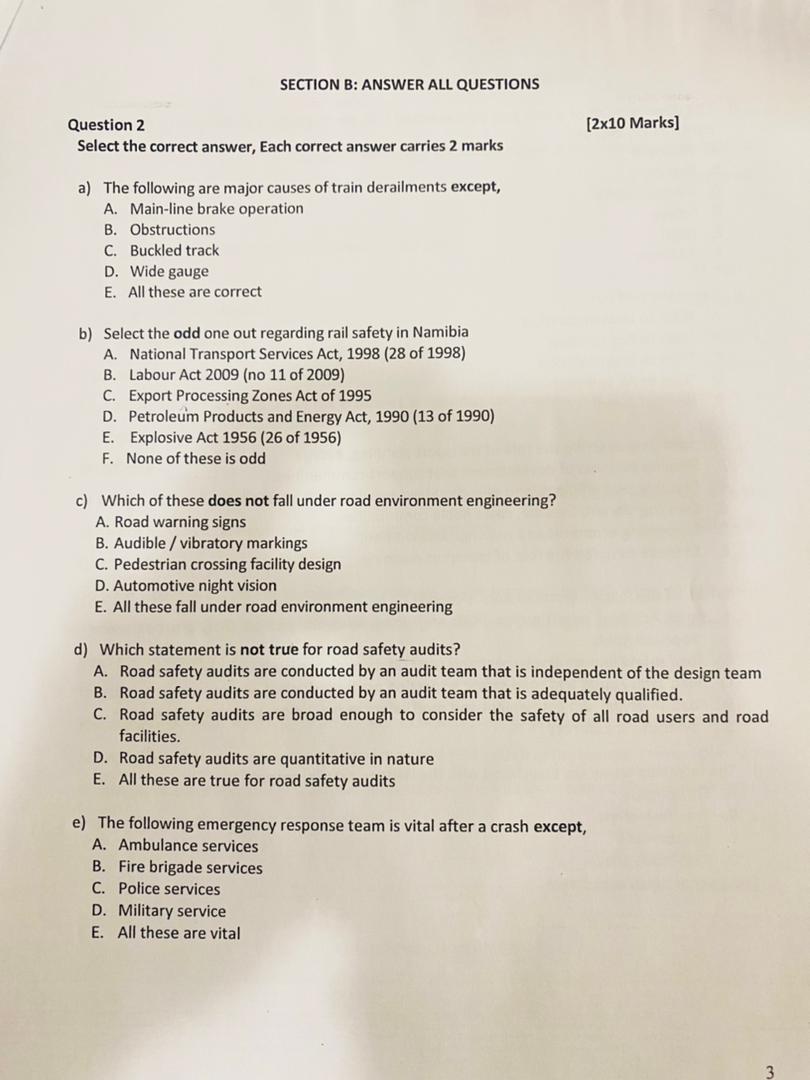 Select the correct answer, Each correct answer