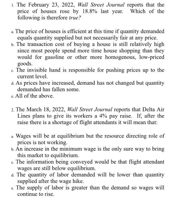 1. The February 23, 2022, Wall Street Journal