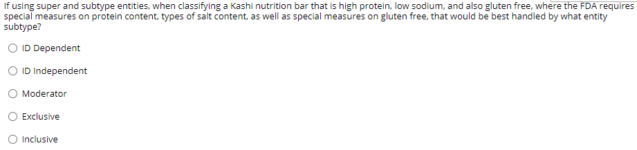 If using super and subtype entities, when