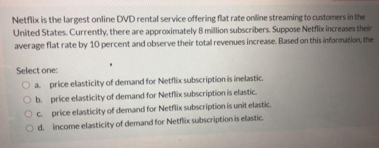 Netflix is the largest online DVD rental service