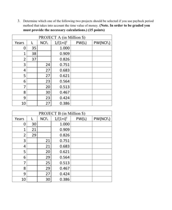 3. Determine which one of the following two