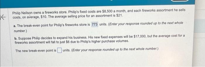 Philip Neilson owns a fireworks store. Philip's