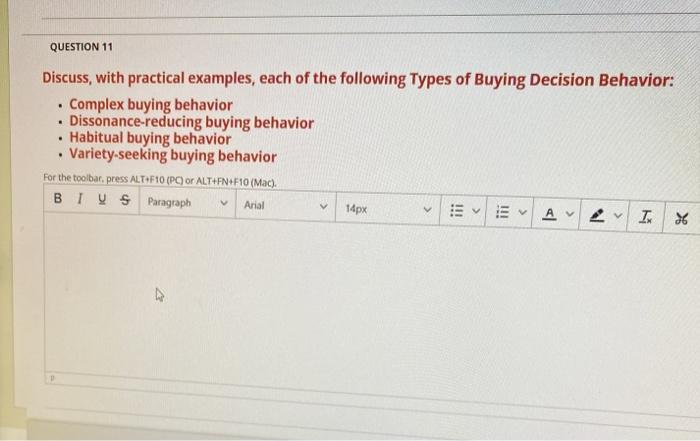 . QUESTION 11 Discuss, with practical examples,