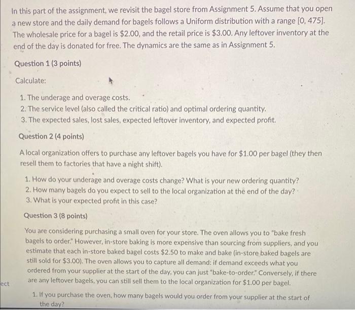 In this part of the assignment, we revisit the