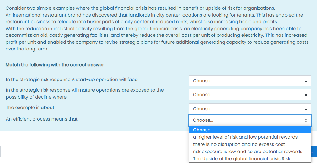 please choose the right answer from the box