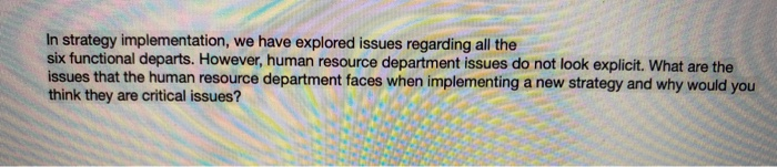 In strategy implementation, we have explored