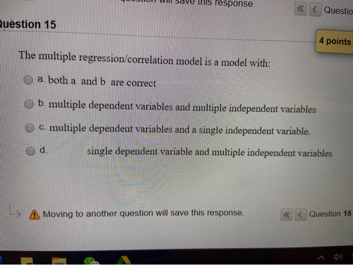 saveurs lesponse. Questio uestion 15 4 points The