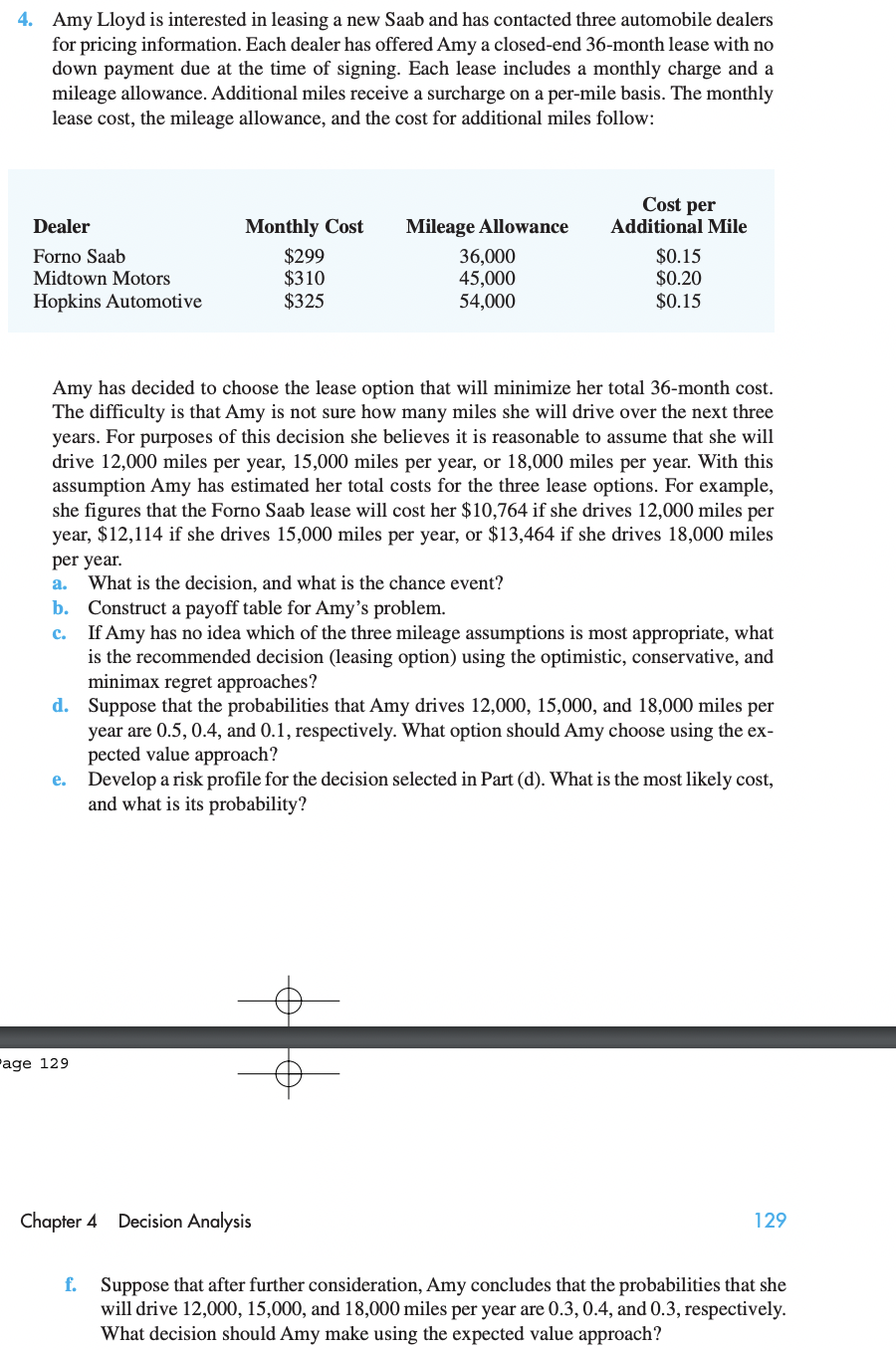 Please do A, B, D, and F. 4. Amy Lloyd is