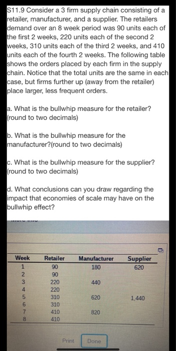 %) Problem S11.9 Question Help Consider a