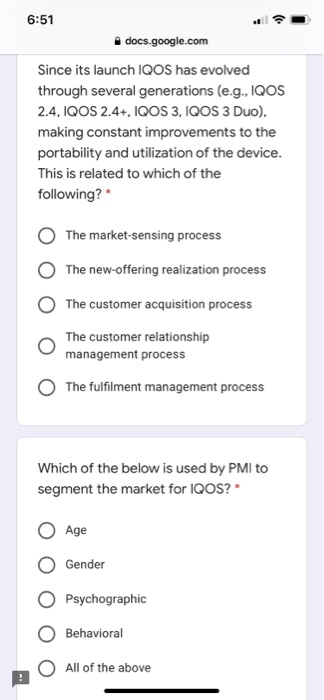 6:50 docs.google.com Marlboro & IQOS by Philip