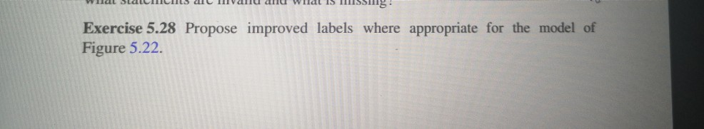 Hal IS Exercise 5.28 Propose improved labels