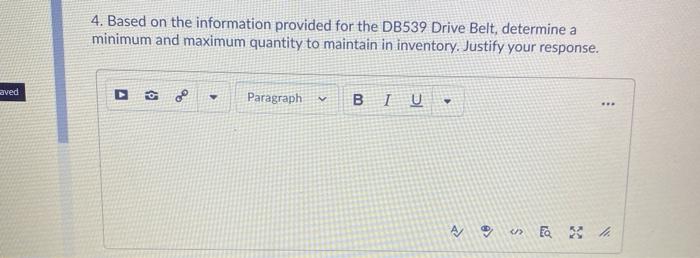 4. Based on the information provided for the