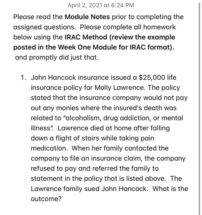 April 2, 2021 at 6:24 PM Please read the Module