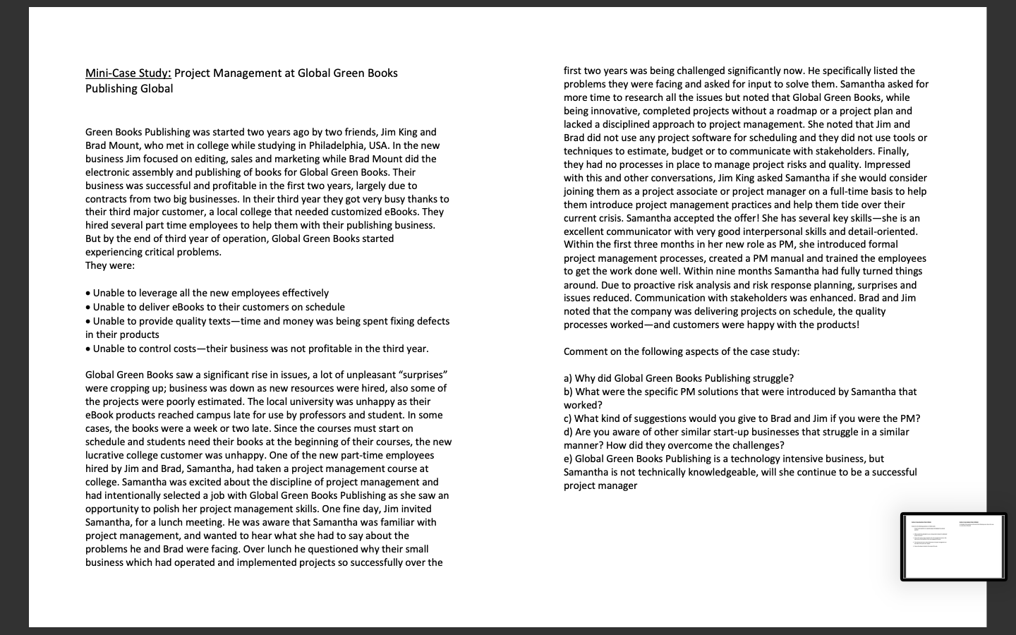 Section 3: Case Analysis (Total: 10 Marks) In the