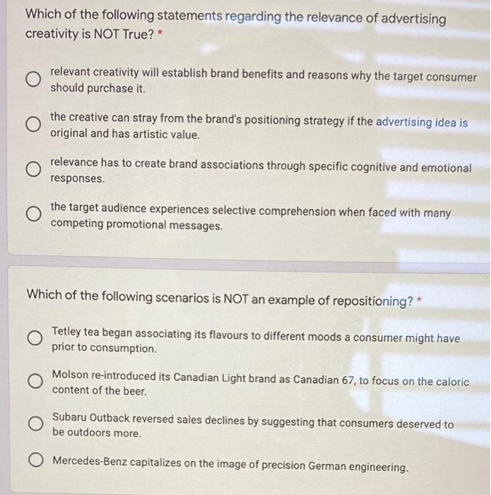 Which of the following statements regarding the