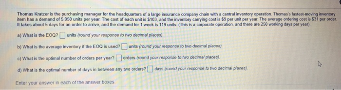 Thomas Kratzer is the purchasing manager for the