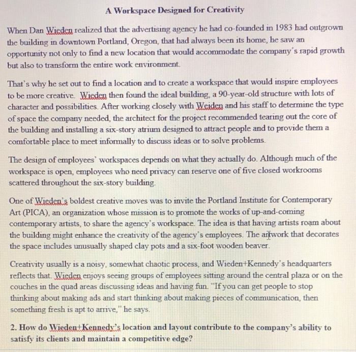 A Workspace Designed for Creativity When Dan