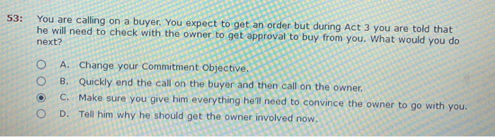 55: You are presenting your proposal. When you