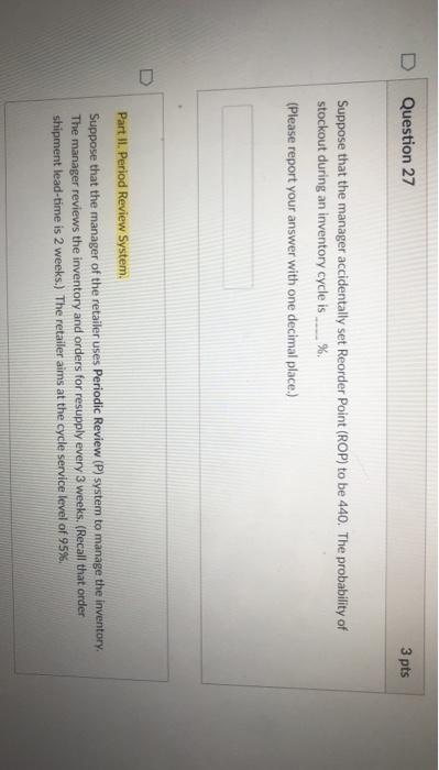 Problem statement (Inventory Management) A