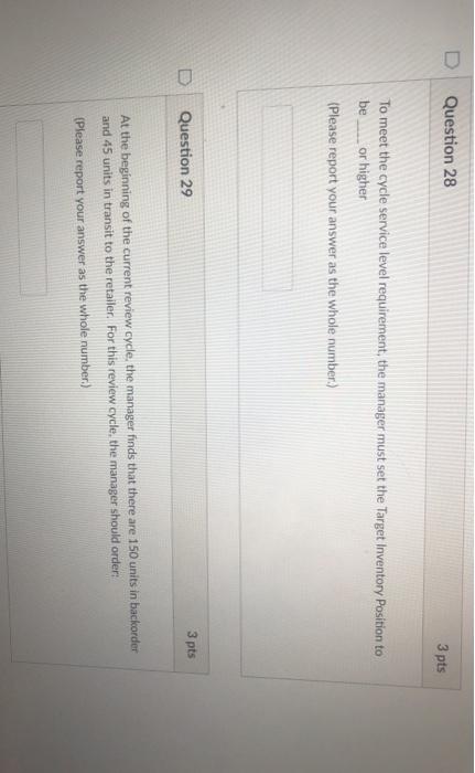 Problem statement (Inventory Management) A