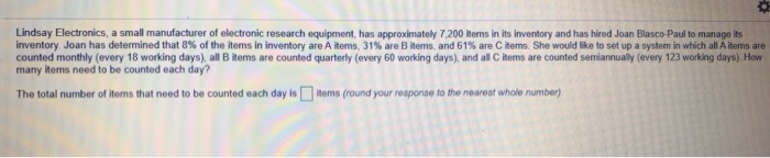 Lindsay Electronics, a small manufacturer of