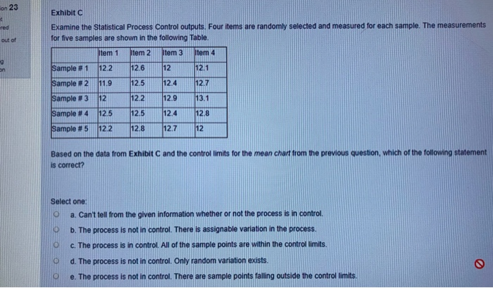 on 23 Exhibit a red Examine the Statistical