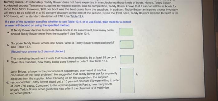 PA 13-6 (Algo) To ensure a full line of outdoor