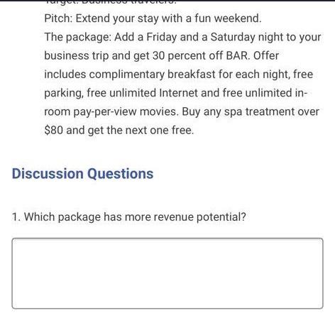 Case Study 1: Package Deal at Hotel Progeny Hotel