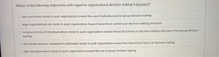 Which of the following statements with regard to