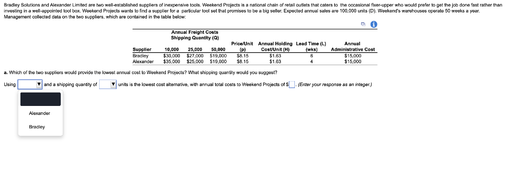 Bradley Solutions and Alexander Limited are two