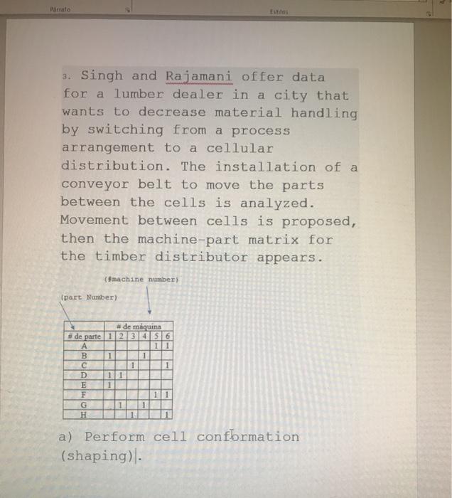 Pattato Estilo: 3. Singh and Rajamani offer data