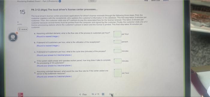 Proting Bred to 15 PA 3-12 (Algo) The local