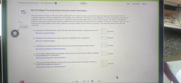 Proting Bred to 15 PA 3-12 (Algo) The local