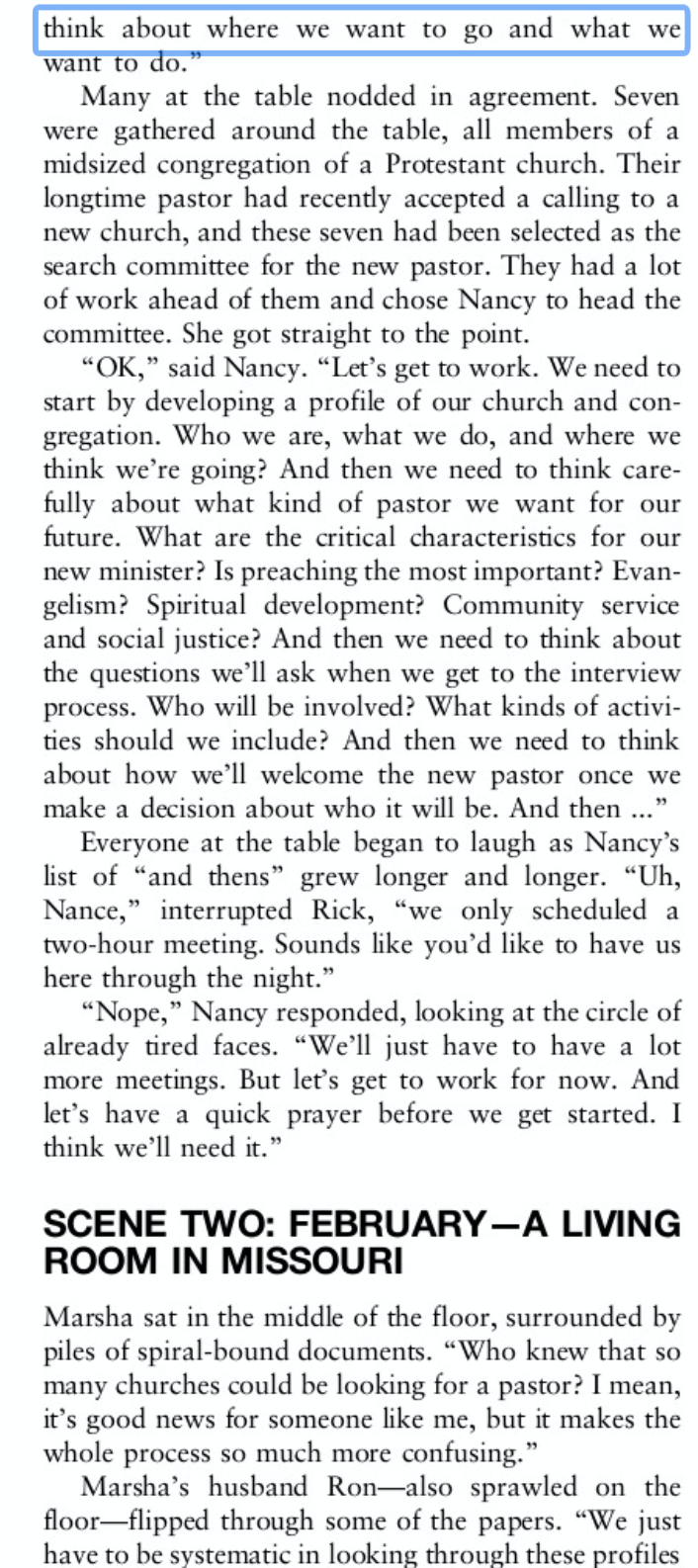 "Assuming that Marsha eventually takes on the