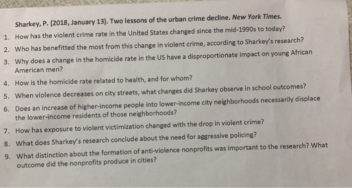Sharkey, P. (2018, January 13). Two lessons of