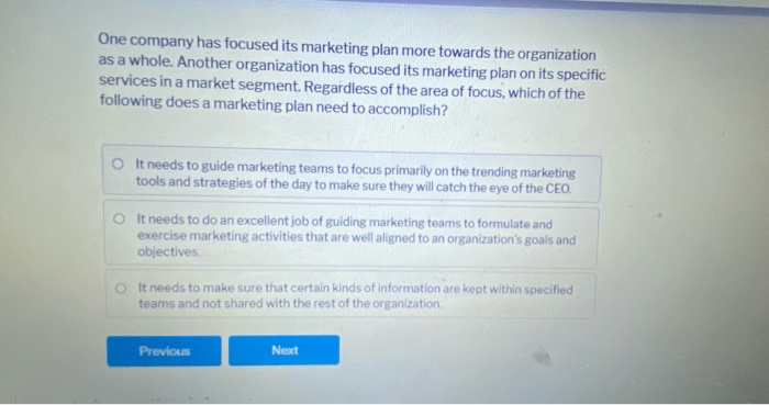 One company has focused its marketing plan more