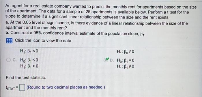 An agent for a real estate company wanted to