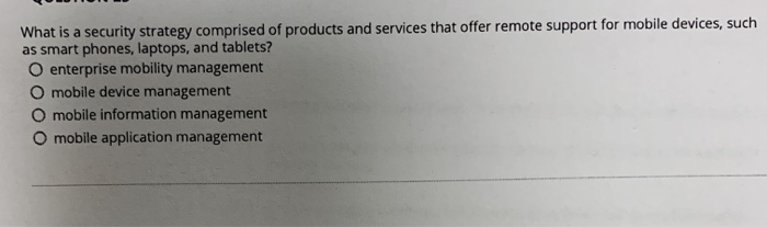 What is a security strategy comprised of products