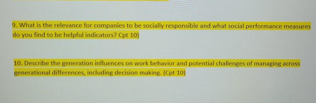 9. What is the relevance for companies to be