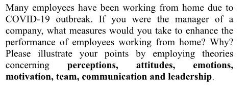 please be specific. Don't copy paste Many