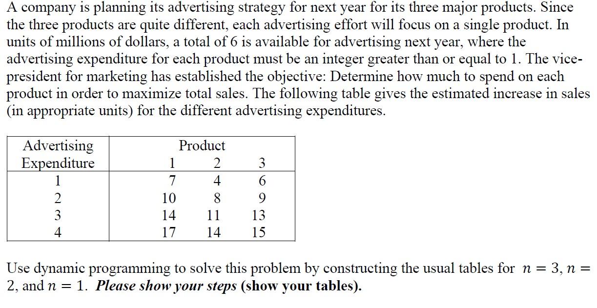 Please solve it & Explain ! A company is planning