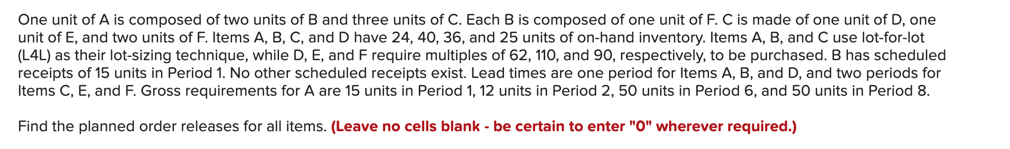 One unit of A is composed of two units of B and
