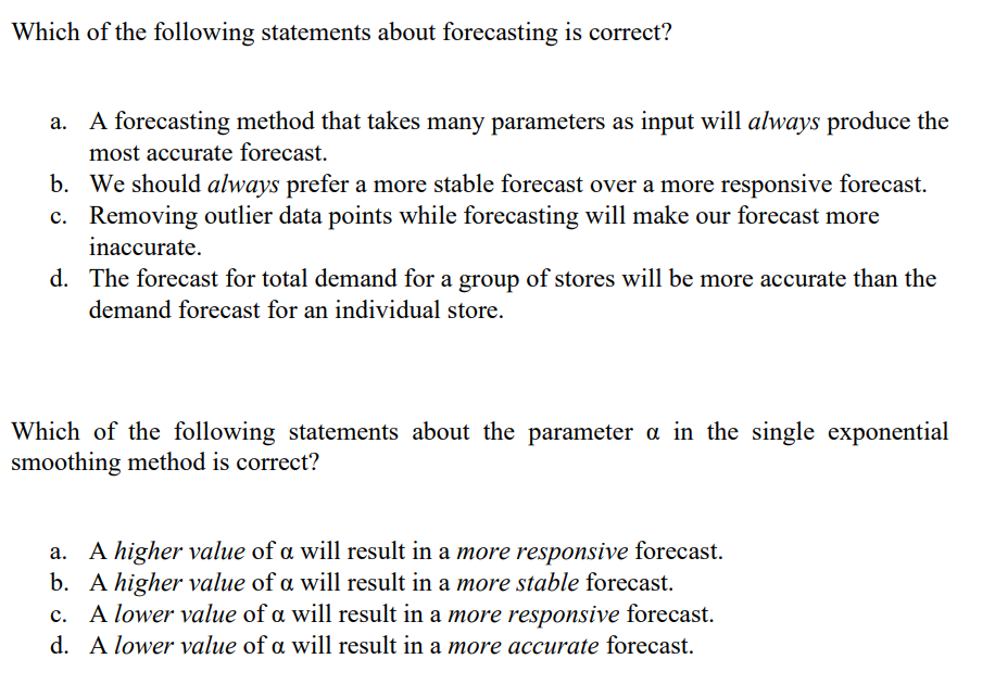 Which of the following statements about