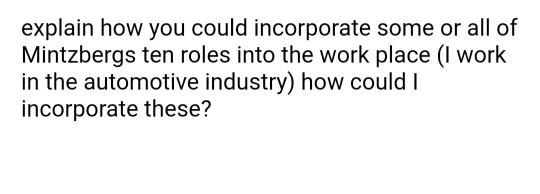 explain how you could incorporate some or all of