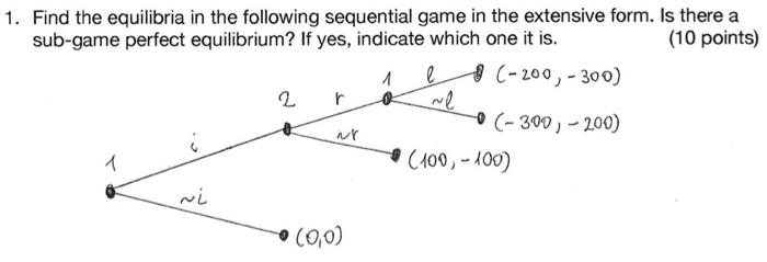 With an explanation please 1. Find the equilibria