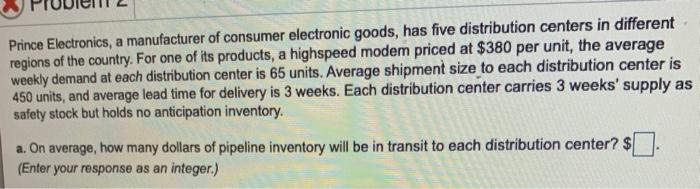 Prince Electronics, a manufacturer of consumer