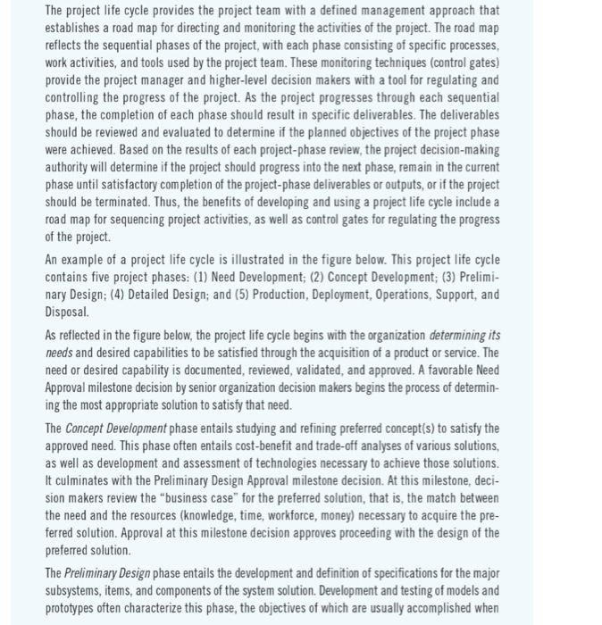 If you were a project manager initiating a